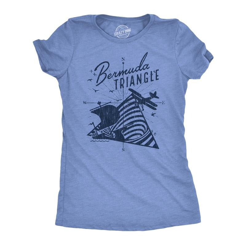 Bermuda Triangle Funny Vintage Retro Novelty Cute - Adult & Kids T-Shirts, Sweatshirts & Hoodies apparel design preview 1