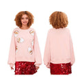 Sequin Santa Crew Neck Lantern Sleeve Tops Casual - Adult & Kids T-Shirts, Sweatshirts & Hoodies apparel design preview 1