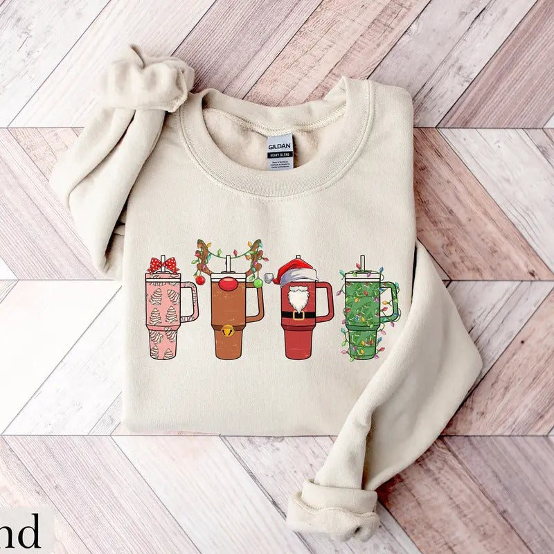 Cups New Year Xmas - Adult & Kids T-Shirts, Sweatshirts & Hoodies apparel design preview 1