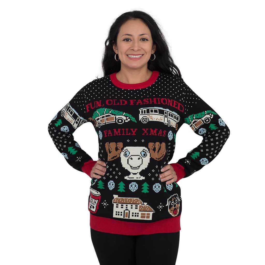 Women's Christmas Vacation Fun Old-Fashioned Family Ugly Christmas Sweater - Holiday Gift product image 3