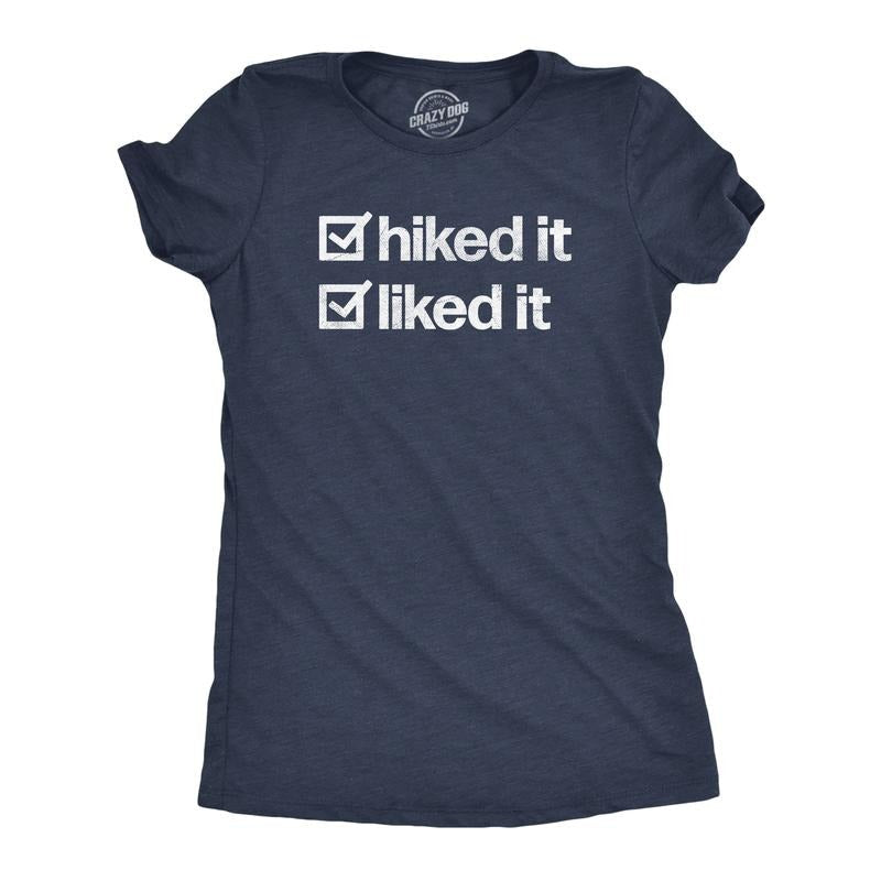 Hiked Liked Funny Outdoors Hiking Nature Lovers Cute - Adult & Kids T-Shirts, Sweatshirts & Hoodies apparel design preview 1