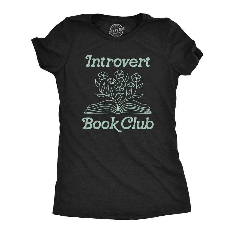 Introvert Book Club Funny Cute Worm Reading Lovers - Adult & Kids T-Shirts, Sweatshirts & Hoodies apparel design preview 1