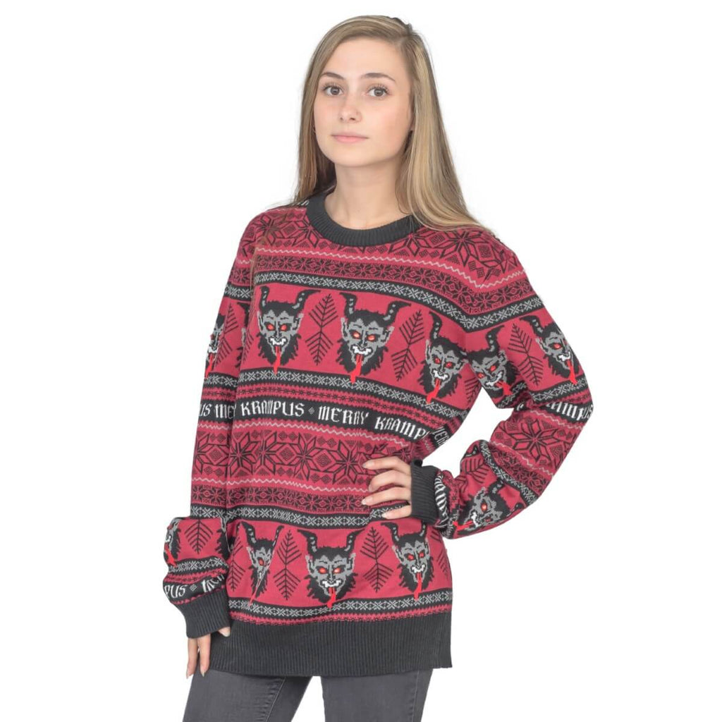 Women's Merry Krampus Adult Ugly Christmas Sweater - Holiday Gift product image 4