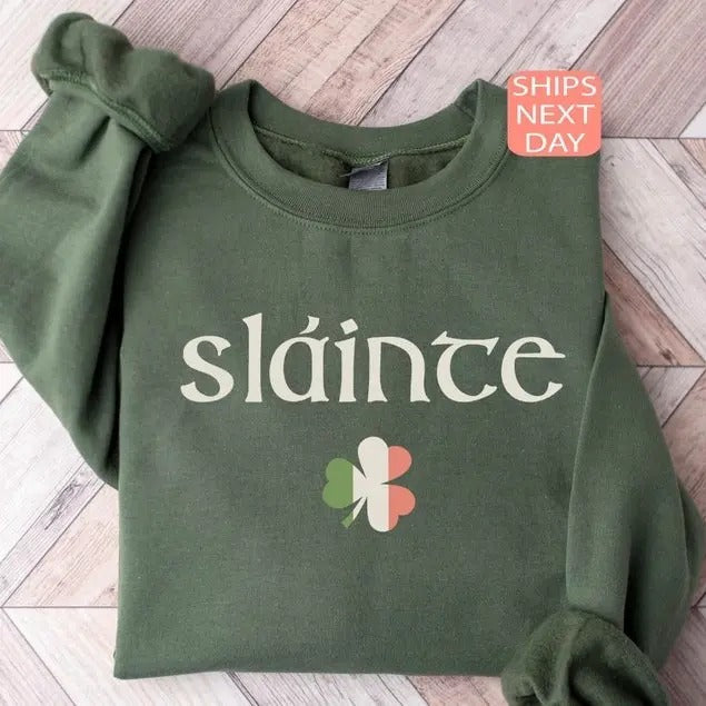 St. Patricks Day Slainte Lucky Saint - Adult & Kids T-Shirts, Sweatshirts & Hoodies apparel design preview 1
