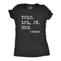 Yolo Lol JK BRB Jesus Funny Easter Sunday Texting - Adult & Kids T-Shirts, Sweatshirts & Hoodies apparel design preview 1