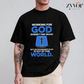 Working God Doesn'T Pay Much But His Retirement Plan - Adult & Kids T-Shirts, Sweatshirts & Hoodies apparel design preview 1