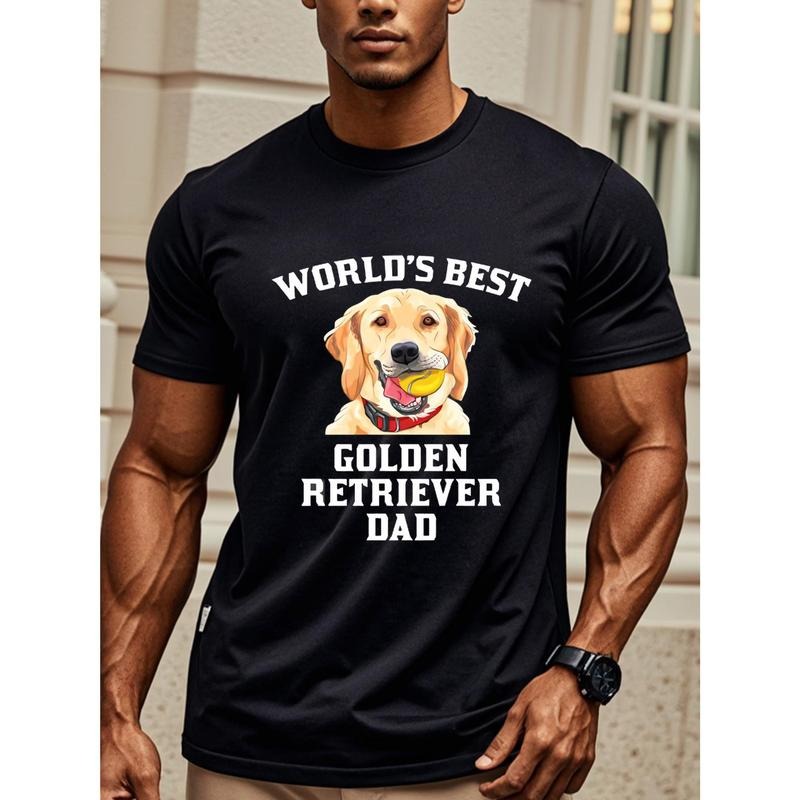World'S Best Golden Retriever Dad Dog Owner Daughter - Adult & Kids T-Shirts, Sweatshirts & Hoodies apparel design preview 1