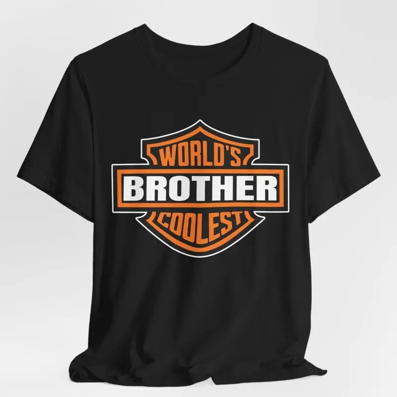 World'S Coolest Brother Motorcycle Funny - Adult & Kids T-Shirts, Sweatshirts & Hoodies apparel design preview 1