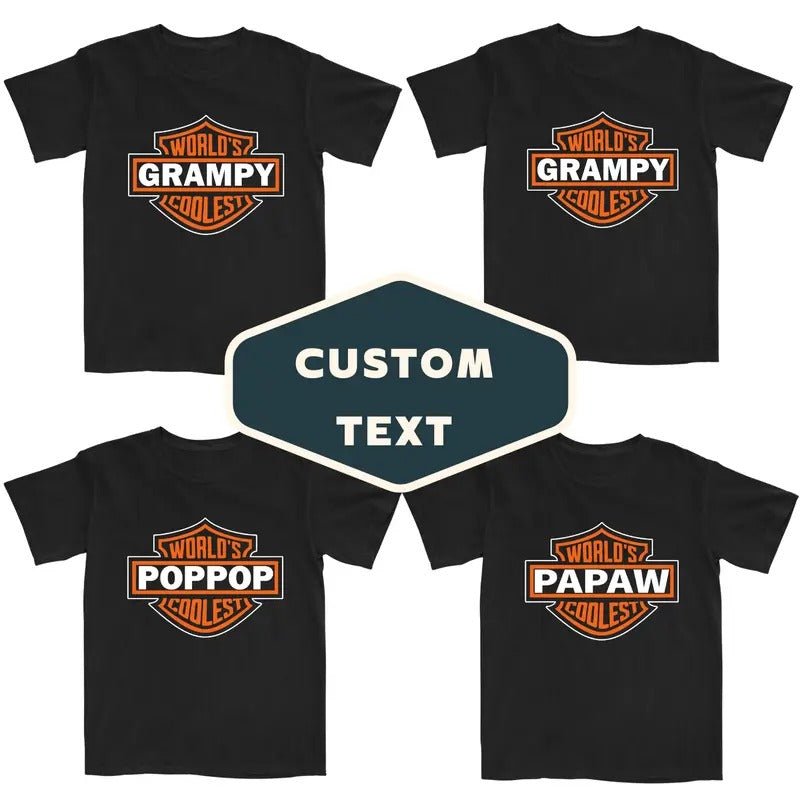 World'S Coolest Grandpa Nickname Motorcycle Dad - Adult & Kids T-Shirts, Sweatshirts & Hoodies apparel design preview 1