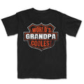World'S Coolest Grandpa New Announcement Motorcycle - Adult & Kids T-Shirts, Sweatshirts & Hoodies apparel design preview 1