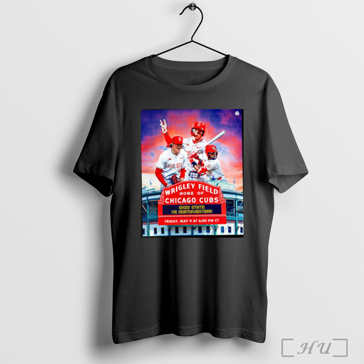 Wrigley Field Home Of Chicago Cubs Ohio State Vs - Adult & Kids T-Shirts, Sweatshirts & Hoodies apparel design preview 1