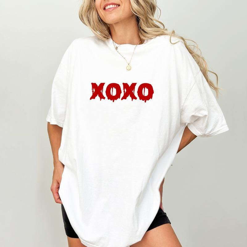 XOXO Halloween Spooky Sarcastic Unhinged Funny Season - Adult & Kids T-Shirts, Sweatshirts & Hoodies apparel design preview 1