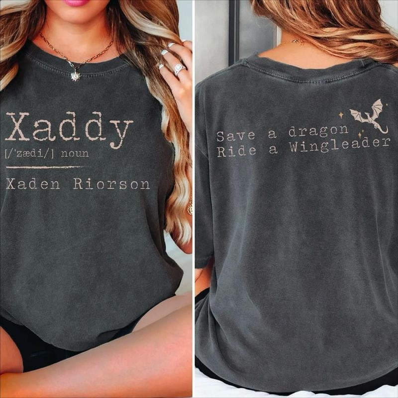 Xaddy Save Dragon Ride Wingleader Fantasy Bookish - Adult & Kids T-Shirts, Sweatshirts & Hoodies apparel design preview 1