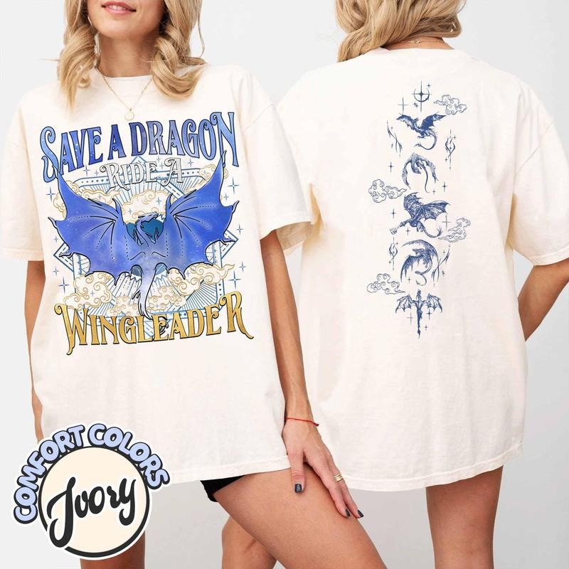 Xaddy Save Dragon Ride Wingleader Fantasy Bookish - Adult & Kids T-Shirts, Sweatshirts & Hoodies apparel design preview 1