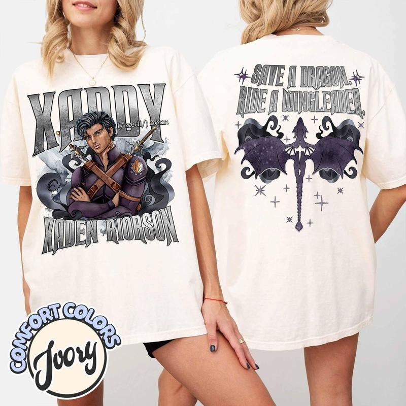 Xaddy Onyx Storm Xaden Riorson Fourth Wing Iron Flame - Adult & Kids T-Shirts, Sweatshirts & Hoodies apparel design preview 1