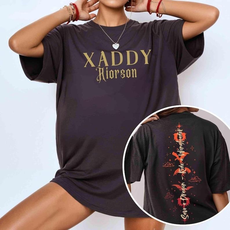 Xaddy Xaden Riorson Onyx Fourth Wing Dark Academia - Adult & Kids T-Shirts, Sweatshirts & Hoodies apparel design preview 1
