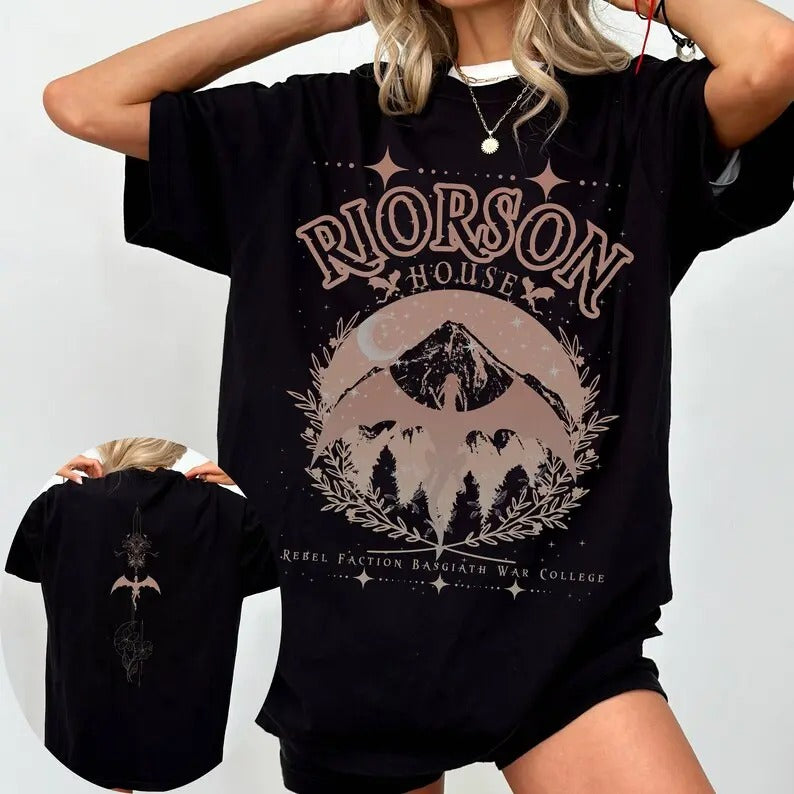 Xaden Ri0rson House Basgiath War College Fourth Wing - Adult & Kids T-Shirts, Sweatshirts & Hoodies apparel design preview 1
