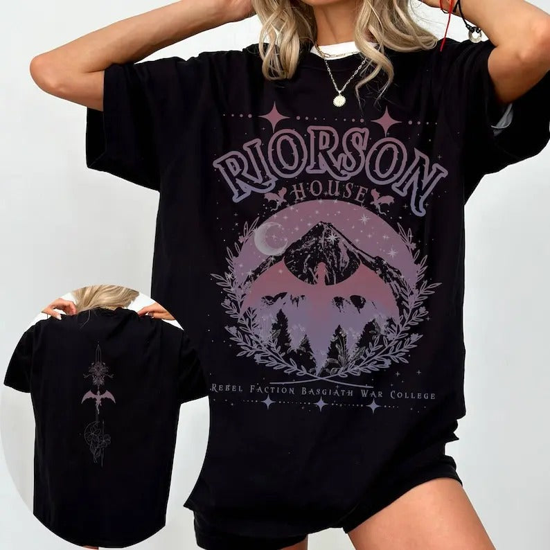 Xaden Ri0rson House Basgiath War College Fourth Wing - Adult & Kids T-Shirts, Sweatshirts & Hoodies apparel design preview 1