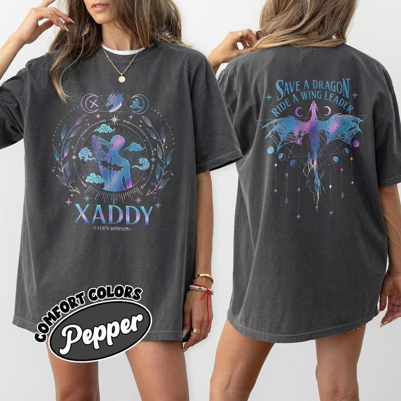 Xaden Riorson Xaddy Fourth Wing Fan Dragon Rider 2 - Adult & Kids T-Shirts, Sweatshirts & Hoodies apparel design preview 1