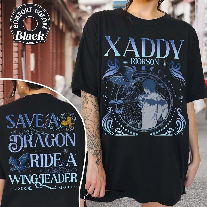 Xaden Riorson Xaddy Fourth Wing Fan Onyx Storm Dragon - Adult & Kids T-Shirts, Sweatshirts & Hoodies apparel design preview 1