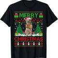 Xmas Tree Lights Ugly Santa Australian Cattle Dog - Adult & Kids T-Shirts, Sweatshirts & Hoodies apparel design preview 1