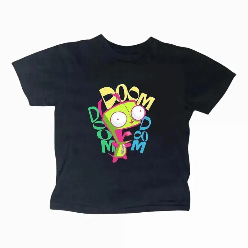 Y2K Gothic Emo Girl Top Vintage Zim Doom Baby Scene - Adult & Kids T-Shirts, Sweatshirts & Hoodies apparel design preview 1