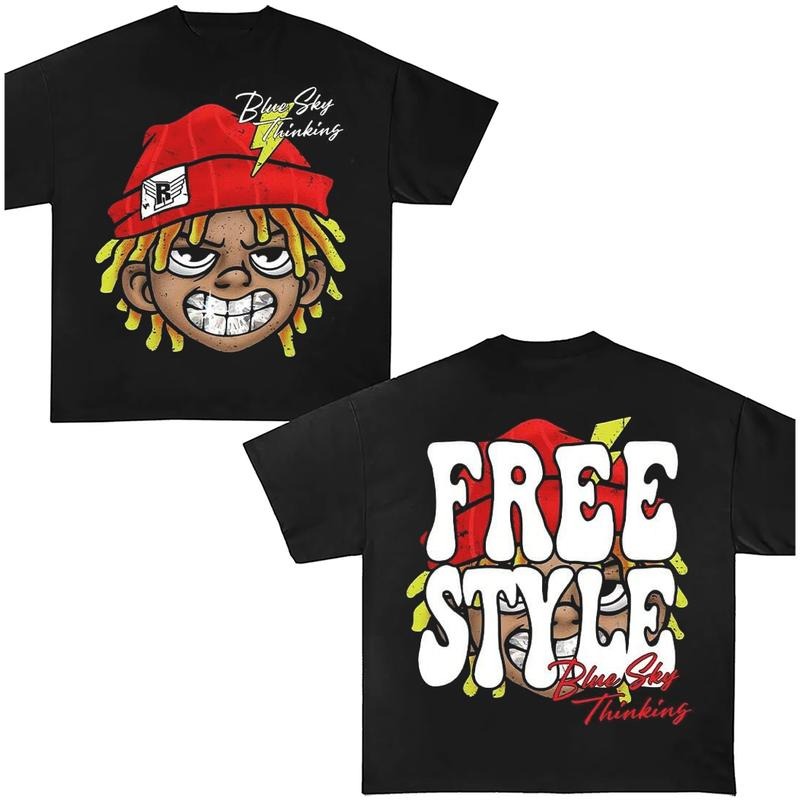 Y2k Big Face Free Top Streetwear - Adult & Kids T-Shirts, Sweatshirts & Hoodies apparel design preview 1