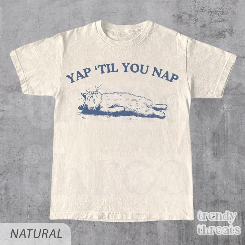 Yap Nap Certified Yapper Girly Funny Y2K Meme Born - Adult & Kids T-Shirts, Sweatshirts & Hoodies apparel design preview 1