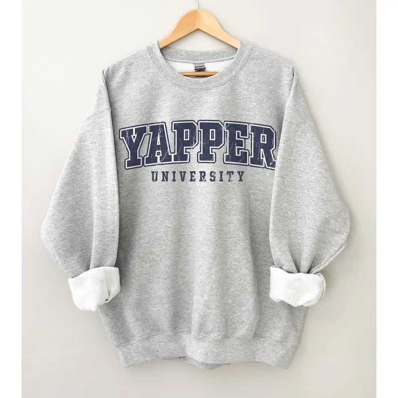 Yapper University Funny Sarcasm Y2K Weird Core Meme - Adult & Kids T-Shirts, Sweatshirts & Hoodies apparel design preview 1