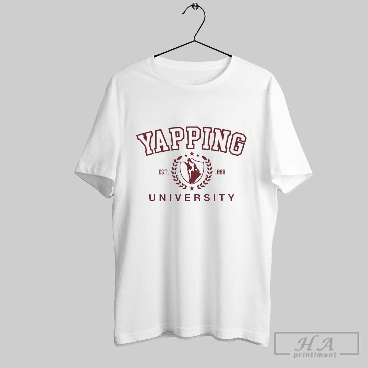 Yapping University Micro Rib Est 1869 - Adult & Kids T-Shirts, Sweatshirts & Hoodies apparel design preview 1