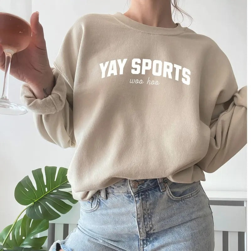 Yay Sports Funny Sport Go Lover Game Day Football - Adult & Kids T-Shirts, Sweatshirts & Hoodies apparel design preview 1