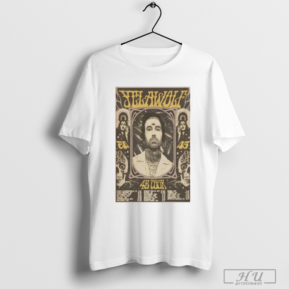 Yelawolf 45 Tour 2025 - Adult & Kids T-Shirts, Sweatshirts & Hoodies apparel design preview 1