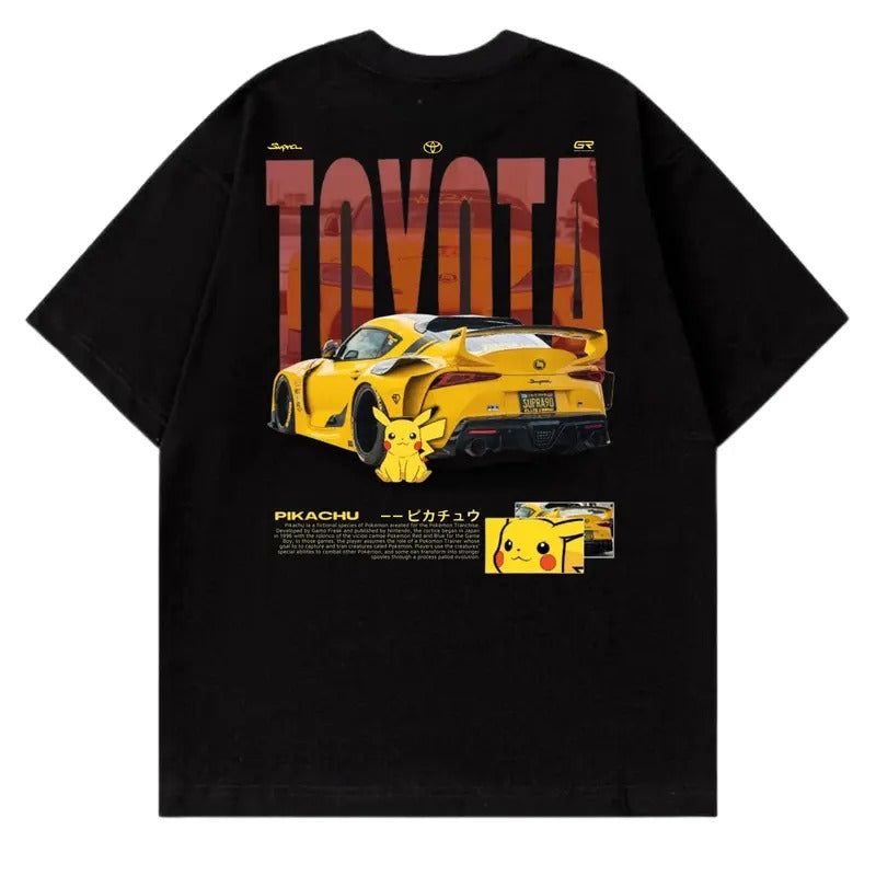 Yellow Toyotaa Supra X PlKA Car Enthusiast Classic - Adult & Kids T-Shirts, Sweatshirts & Hoodies apparel design preview 1