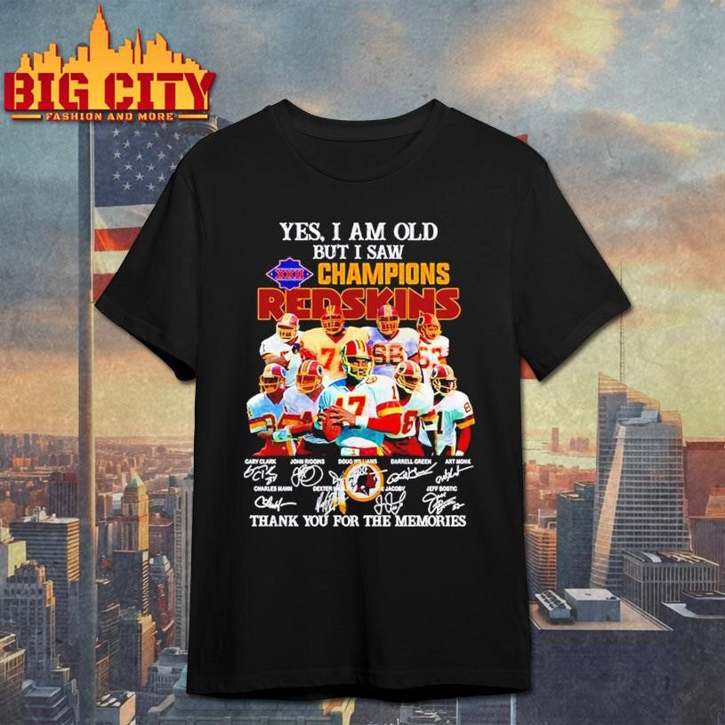 Yes I am old but saw 1987 Washington Redskins - Adult & Kids T-Shirts, Sweatshirts & Hoodies apparel design preview 1