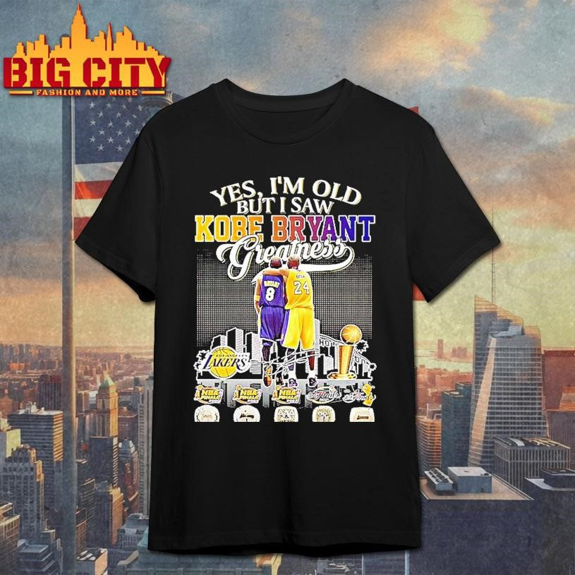 Yes Im Old But I Saw Kobe Bryant Greatness Thank You - Adult & Kids T-Shirts, Sweatshirts & Hoodies apparel design preview 1