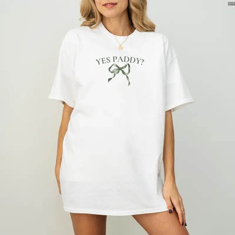 Yes Paddy St Patricks Day Baby Y2K Coquette Bow Retro - Adult & Kids T-Shirts, Sweatshirts & Hoodies apparel design preview 1