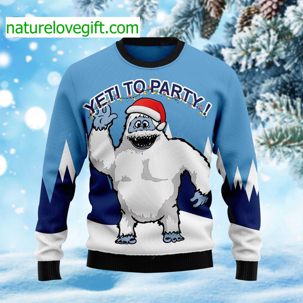 Yeti To Party Ugly Christmas Sweater - Holiday Gift product image