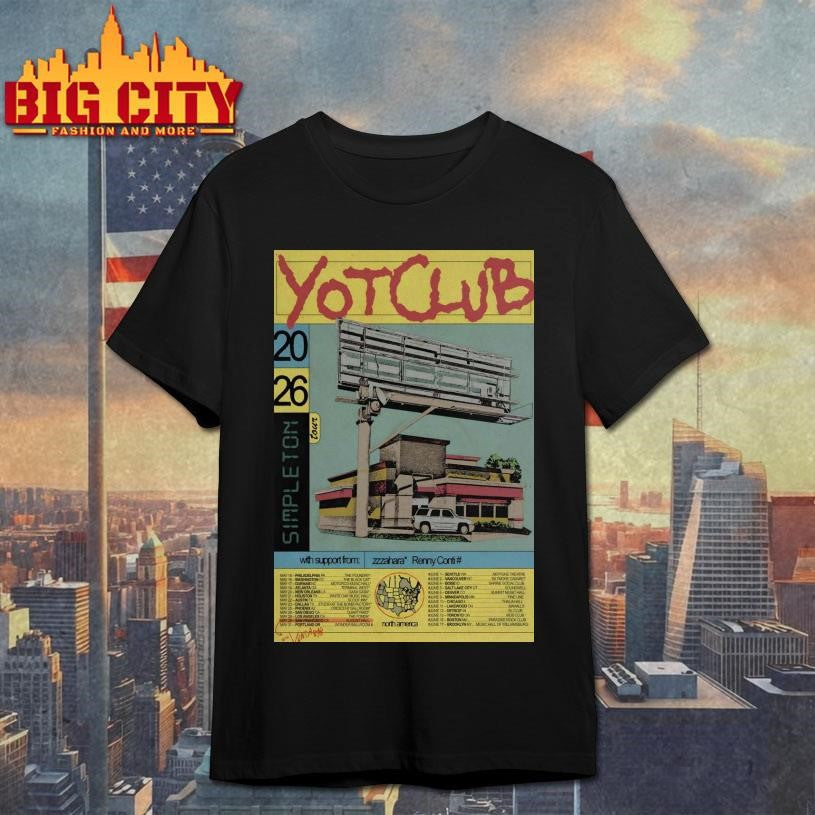 YotClub Simpleton Tour 2026 Poster - Adult & Kids T-Shirts, Sweatshirts & Hoodies apparel design preview 1