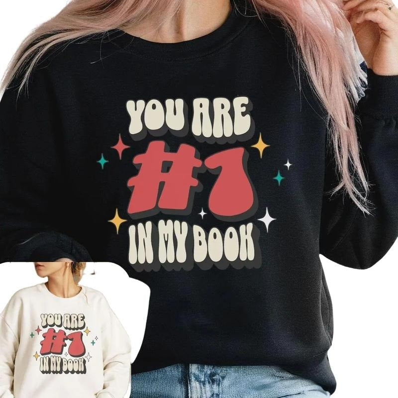 You Are 1 My Book Valentine - Adult & Kids T-Shirts, Sweatshirts & Hoodies apparel design preview 1