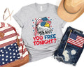 You Free Tonight 4th July USA Flag Happy Freedom - Adult & Kids T-Shirts, Sweatshirts & Hoodies apparel design preview 1