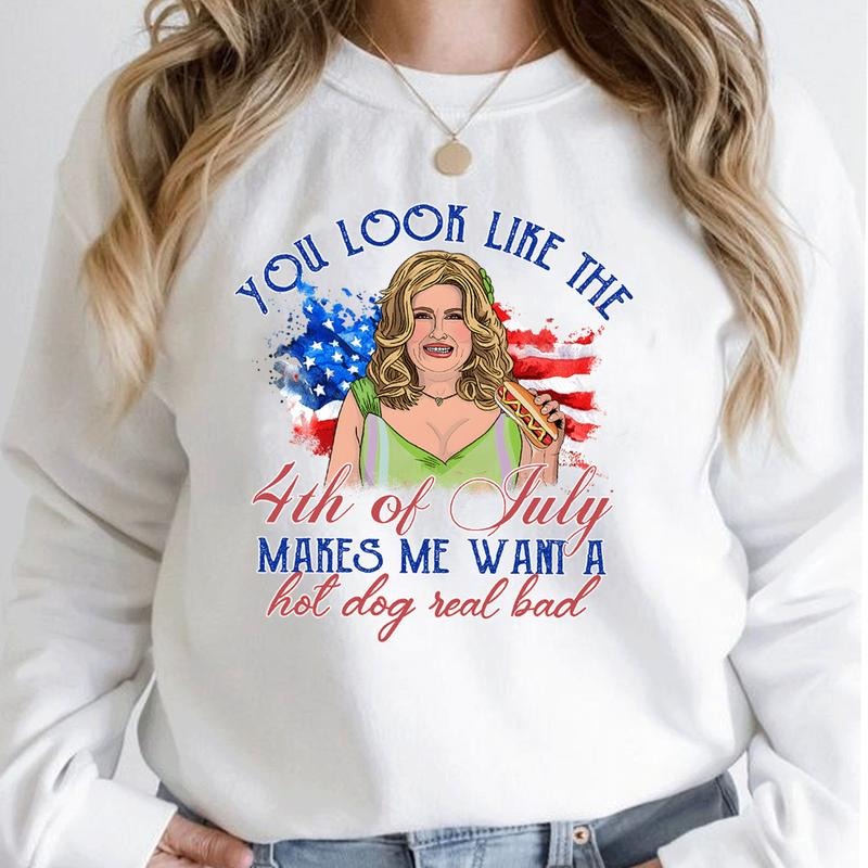 You Like 4th July Makes Me Want Hot Dog Real Bad - Adult & Kids T-Shirts, Sweatshirts & Hoodies apparel design preview 1