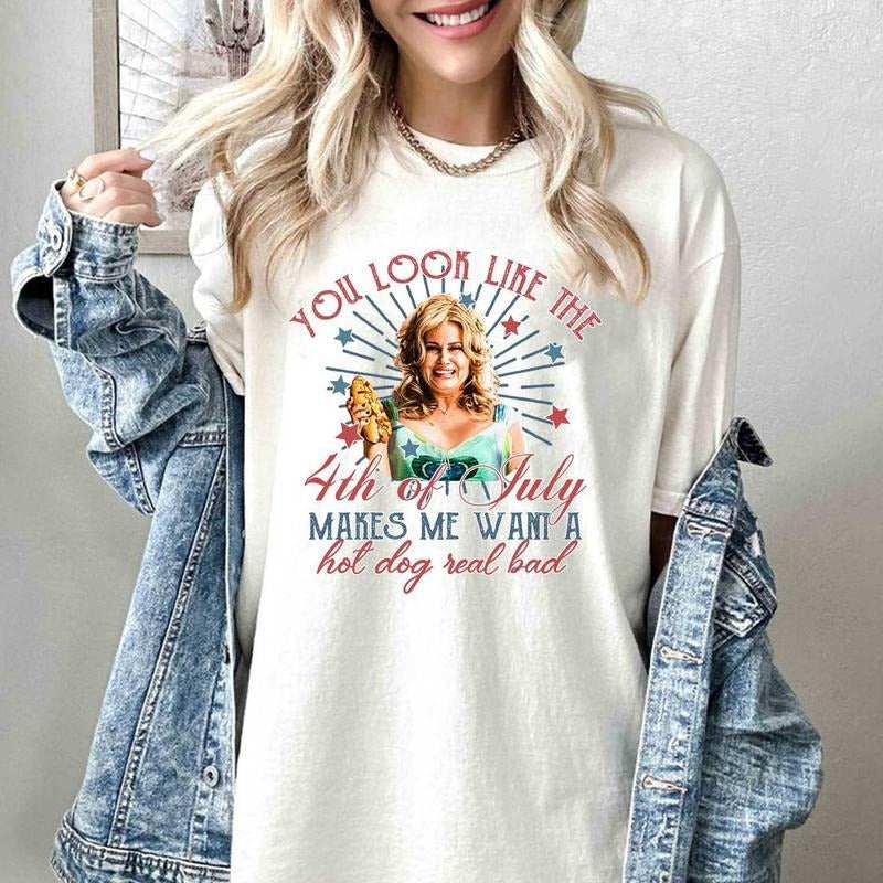 You Like 4th July Makes Me Want Hot Dog Real Bad - Adult & Kids T-Shirts, Sweatshirts & Hoodies apparel design preview 1