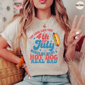 You Like 4th July Makes Me Want Hot Dog Real Bad - Adult & Kids T-Shirts, Sweatshirts & Hoodies apparel design preview 1