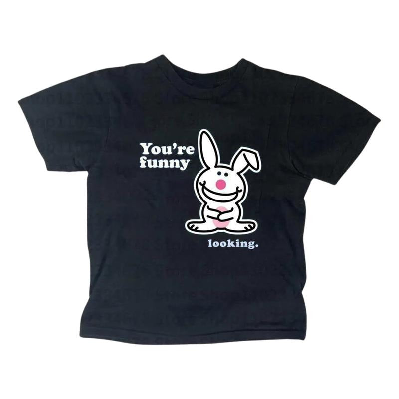 You'Re Funny Happy Bunny Baby Gothic Emo Girl Top - Adult & Kids T-Shirts, Sweatshirts & Hoodies apparel design preview 1