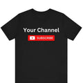 YouTube Channel Custom My Text You Tube Personalized - Adult & Kids T-Shirts, Sweatshirts & Hoodies apparel design preview 1