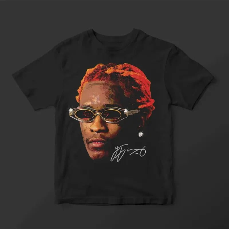Young Thug Face ORANGE Thugger Inspired - Adult & Kids T-Shirts, Sweatshirts & Hoodies apparel design preview 1
