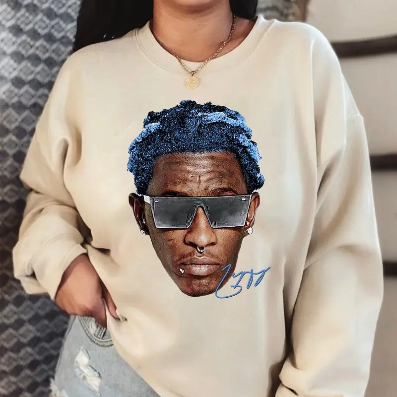 Young Thuggg Big Face Essential Rap Gear - Adult & Kids T-Shirts, Sweatshirts & Hoodies apparel design preview 1