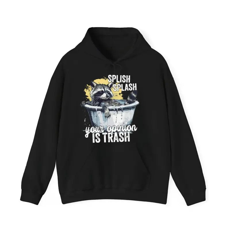 Your Opinion Is Trash Funny Casual Street Fleece - Adult & Kids T-Shirts, Sweatshirts & Hoodies apparel design preview 1