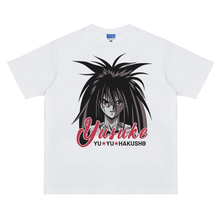 Yu Hakusho "Hiei" Vintage Anime 100% Cotton Original - Adult & Kids T-Shirts, Sweatshirts & Hoodies apparel design preview 1
