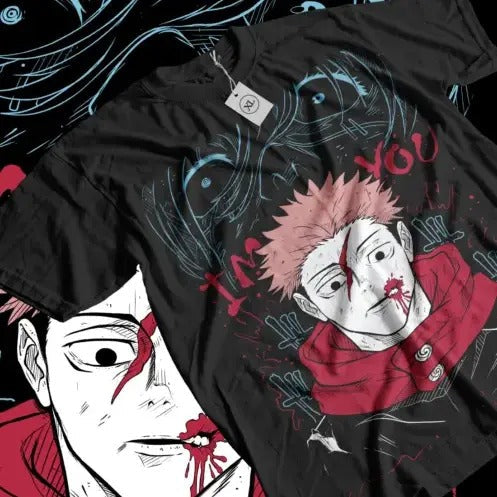 Yuji Itadori Aoi Jujutsu Kaisen Gojo Horror Anime All - Adult & Kids T-Shirts, Sweatshirts & Hoodies apparel design preview 1